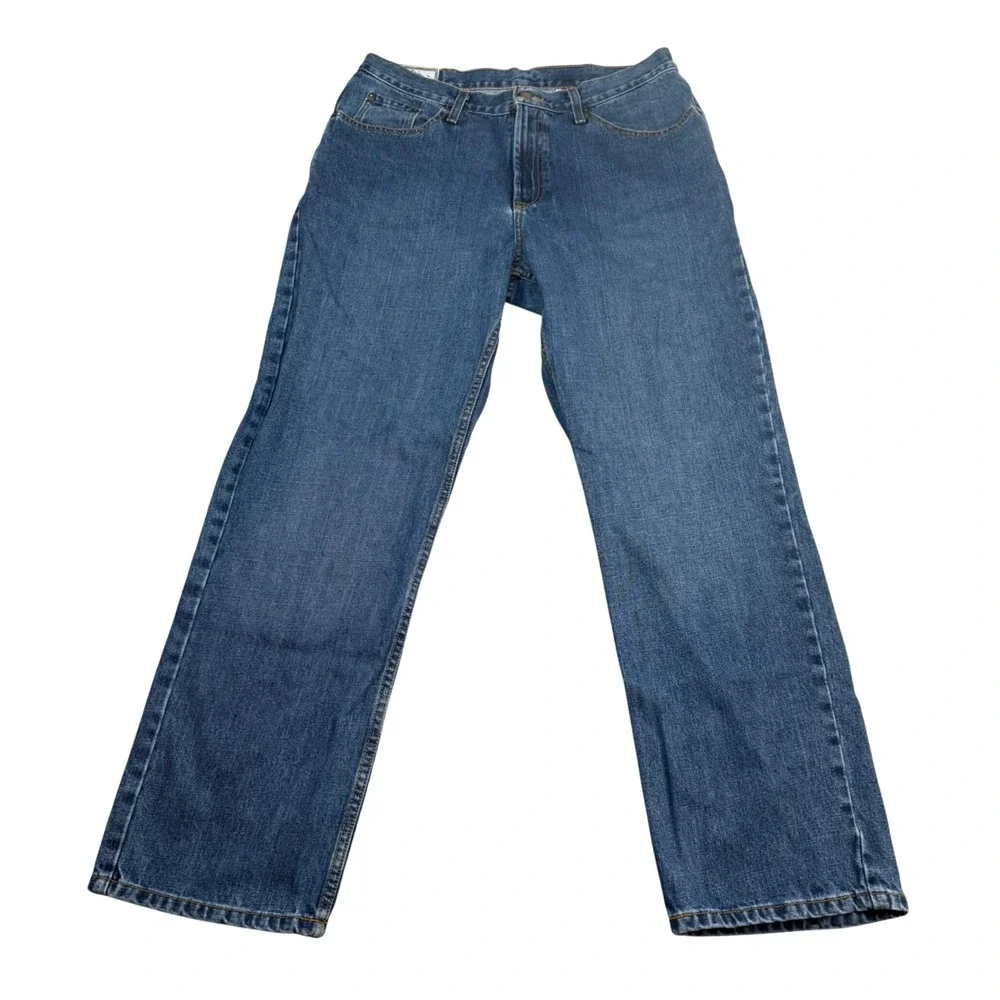 Stetson 1520 Standard Straight Leg Mens Blue Denim Jeans 36x32 (Fits 34x30)